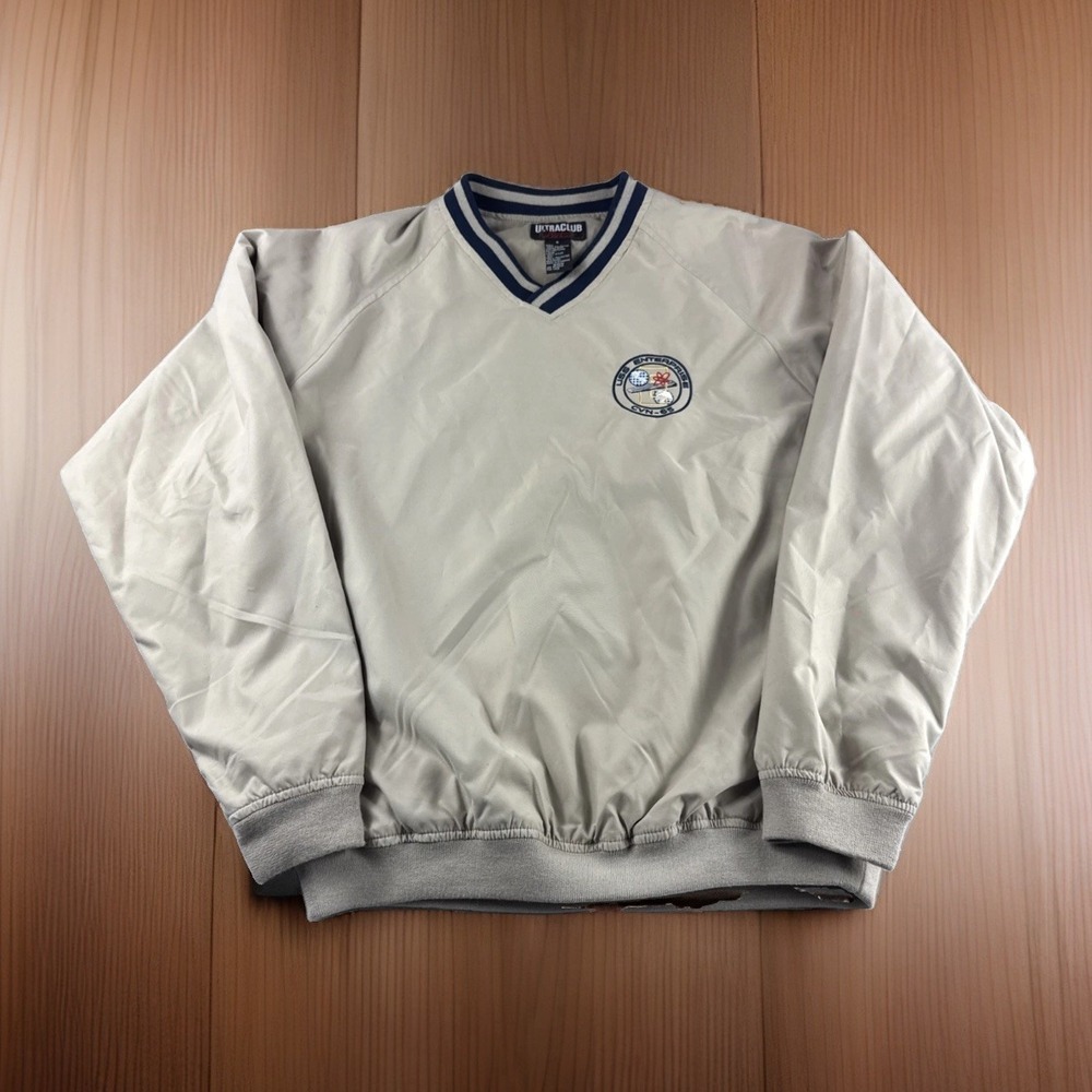 USS Enterprise CVN-65 Pullover Mens S Ultra Club Collection Windbreaker Sweater